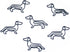 Dog Dachshund Shaped Paper Clips Great for Paper Clip Collectors or Dog and Pet Lovers (Style #2) (Black Refill Bag (No Tin)) by Butler in the Home
