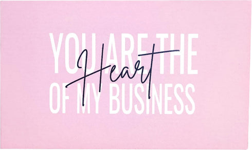 RXBC2011 Package Pack 100 (100 Thank you Cards you are the Heart of my business Cards Insert for online business