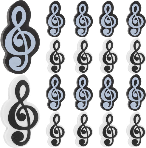 jojofuny 20 pcs Music Note Erasers, Cute Kid Erasers for Classroom, Music Symbol Bulk Eraser