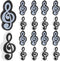 jojofuny 20 pcs Music Note Erasers, Cute Kid Erasers for Classroom, Music Symbol Bulk Eraser