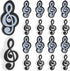 jojofuny 20 pcs Music Note Erasers, Cute Kid Erasers for Classroom, Music Symbol Bulk Eraser