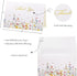 50 4x6 300gsm Crisky Floral Wildflower Thank You Cards with Envelopes, Sealing Matching Stickers, Blank Cards