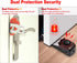 MBBEST Portable Door Lock & Alarm, Dual Protection Security Devices for Hotel Travel Home Apartment, Red/Black