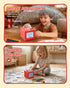 Behcp 5 Smart AI Voice Sticker Printer Cube, Magic Thermal Sticker Maker with Display, Inkless Portable Sticker Cube