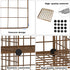 8 Closet 24.8" 12.4" 48.4" UWCS3008R C&AHOME Wire Cube Storage, - Cube Organizer Metal C Grids, Modular Shelves Units
