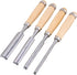 Semicircle Chisel Inner Edge Woodworking Gouge, Carpenter Wood Hand Chisel Tool, Pack of 4