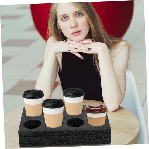8 Foam Drink Holder Cups Take Out Drink Carrier Coffee Milk Tea Beverage for Rv Caravans Camping Boats