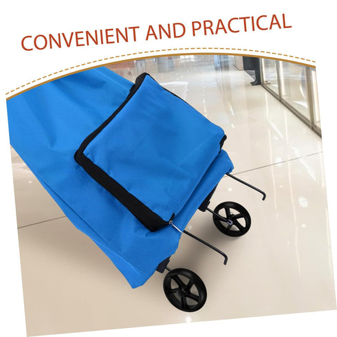 2-Pack Heavy Duty Shopping Cart Wheel Replacement - Ideal for Groceries