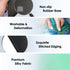 Round Face Cat Mouse Pad, Square Stitched Edge, Premium Washable Cloth, Non-Slip Rubber Base, 9.25x7.75x0.12 inch