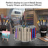 Marketing Holders 120 Slot Clear Acrylic Pen Holder, Tabletop Display for Color Pencils, Makeup Brushes, Office Craft