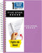Five Star Spiral Notebook, 1 Subject, College Ruled Paper, 7" x 4-3/8", 80 Sheets, Purple