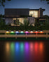 8 Pack Solar Deck Lights, Waterproof Color Changing Solar Fence Lights for Pool, Step, Patio, Deck, Backyard