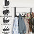 Over The Door Hooks, Large Sturdy Door Hanger with 12 Hooks, Heavy Duty Towel Rack for Bathroom, Bedroom, Kitchen