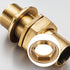 Qulkws 4 Pack 1/2" Female Locks Nut Pipe Fitting Lock Nut with Flange Brass Lock Nuts Gasket Hex Brass Female Locknut