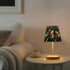 CWUPZAY 3 Dimmable Bedside Table Lamp for Bedroom Moths Mushrooms Moon Nightstand Lamp Small with Fabric Shade LED Way