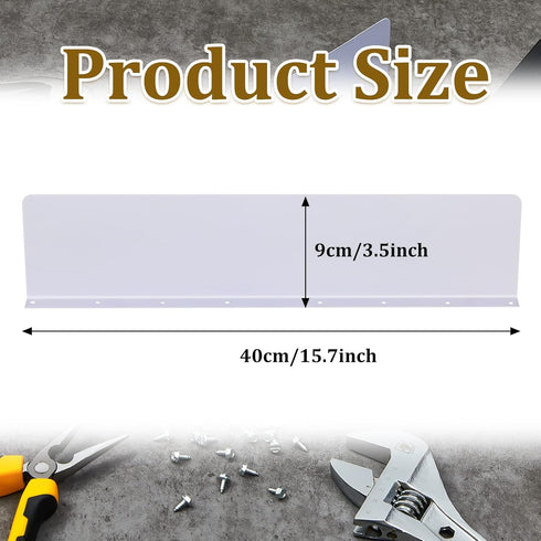 4 Pcs Gutter Valley Splash Guards with 40 Screws, Downspout Diverter for White Roofing, Residential Flat Shingle