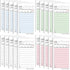 20 Pack 1000 4 Server Note Pads Bulk Guest Checks Books for Servers,Total Sheets Server Orders Paper Colors Food