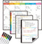 CLEVER CLEAN Magnetic Dry Erase Monthly Calendar Set, 14.5"x11" Monthly Calendar with 6 Extra Fine Point Markers