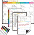 CLEVER CLEAN Magnetic Dry Erase Monthly Calendar Set, 14.5"x11" Monthly Calendar with 6 Extra Fine Point Markers