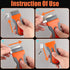 YOLCAR 2 Pack 100 Blade Scraper with Extra Blades, Retractable Razor Scraper Tool, Cleaning Tool for Removing Labels