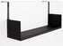 Wallniture Libro Cubicle Shelf - 24" Cube Storage Organizer with Hooks, Home Office Desk Organizer (Black)