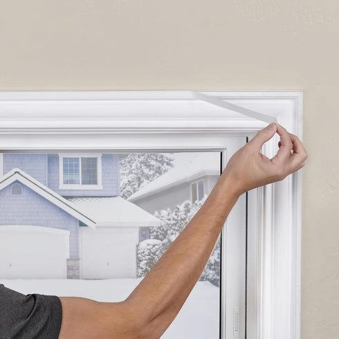 04283 84 110 M-D Building Products in. x in. Polar Block Clear Plastic Large Patio Window Insulation Kit