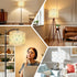 RAINFALLARING Seamless 13"x13"x10" Drum Lamp Shades daisies watercolor hand draw You can change color from file