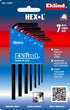 EKLIND 10507 Hex-L Key allen wrench - 7pc set Metric MM sizes 1.5-6 Short series by Eklind Tool