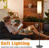 3 Bulb, 64" Ambimall Floor Lamp for Living Room with Color Temperatures Standing lamp with Linen lampshade for Bedroom