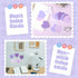 MSHUNKEJI 150 3x3 Pcs Purple Note Cards Heart Index Cards Blank Index Cards Colors Study Cards Business Cards Blank