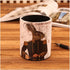 Pen Container Office Desk Accessories - PU Leather Cover Round Pencil Holder Desk Organizer, Rabbit