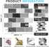 10-Sheet Kitchen,12"x12" URCOLOR Subway Tile Peel and Stick Backsplash for Self Adhesive Wall Tiles Sticker on Back