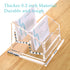 Business Card Holder for Desk Display - Clear Acrylic Office Supplies, 2 Slot Organizer Stand, 1 Pack