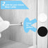 162 Pcs Self-Adhesive Plastic Screw Hole Covers Stickers, Black for Wood Furniture Cabinet Shelve Plate