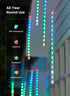 8Tube 128LED 11.48ft Smart Meteor Shower Rain Lights, Color Changing Icicle Christmas Lights Outdoor Outside, APP