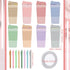 Kisston Christmas Coffee Cup Notepad - 16 Sets with Pen, Inspirational Thank You Pad for Teacher, Office