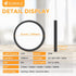 2Pack 12 Inch 25W, 3000LM, 95+, 2700K-5000K 5CCT Dimmable, LED Flush Mount Ceiling Light, CRI & Black Round Surface