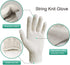 MIG4U 12 Pairs Work Gloves - Cotton String Gloves for Safety Work - Glove Liner Hand Saver Heat Protection for BBQ (Large, Economic)