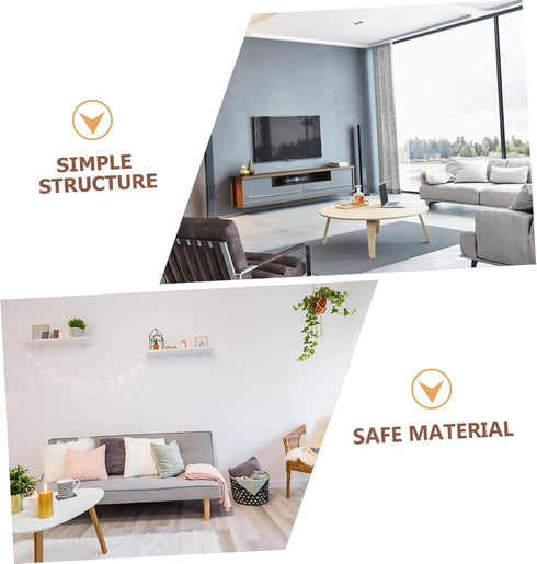4Pcs Set IMIKEYA Solid Hardwood Cabinet Bun Feet Replacement Legs Bearing Weight for Sofa, Table, TV Stand, and Coffee