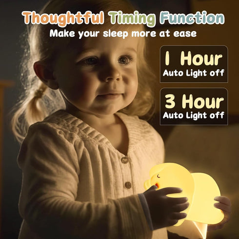 16 Dimmable ZKLiLi Bunny Night Light for Kids Lamp, Colors Lamp Cute, Baby Night Lights for Nursery,Silicone