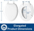 Mayfair Padded Toilet Seat, Cushioned Soft Vinyl over Wood Core Seat, Secure Hinges, Easy Clean, Made in USA