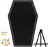 Coffin Pin Display Board, Wooden Felt Bulletin Board for Table Top or Wall, Gothic Decor 17 x 11 Inches
