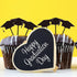 Whaline 600pcs Graduation Cap Stickers, Self-Adhesive Black Graduation Hat Labels for Party Decor