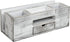Liry Products Whitewashed Wooden Desktop Organizer | Multiple Compartments Rack Shelf for Office Supplies