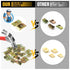 10PCS Countertop Connector, Table Top Fasteners, Miter Draw Bolt Joint Connector, Butcher Block & Furniture Kit