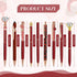 Janmini 9 Pcs Ballpoint Pens Set, Metal Crystal Diamond Glitter Pens for Journaling, Black Ink