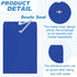 Geyee 100 Pcs Clasp Envelopes, Manilla Gummed Mailing Envelopes for Home Office, Dark Blue, 6 x 9 Inch
