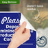 10x7 Inches, 4 Please Deposit Feminine Hygiene Products In This Container Bilingual Sign, Mil Vinyl Decal Stickers