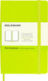 Moleskine Classic Notebook, Hard Cover, Pocket (3.5" x 5.5"), Plain/Blank, Lemon Green, 192 Pages