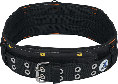 20-222 Heavy Duty Polyester Tool Rig Padded Belt, Black for Construction and Heavy-Duty Use